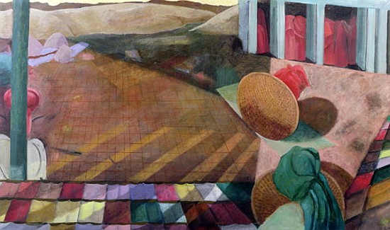 Sanguine Earth, 2004 (oil on canvas)  à Charlotte  Moore
