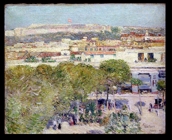 Place Centrale and Fort Cabanas, Havana à Childe Hassam