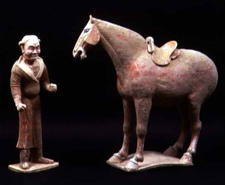 Horse and a Servant à Chinese