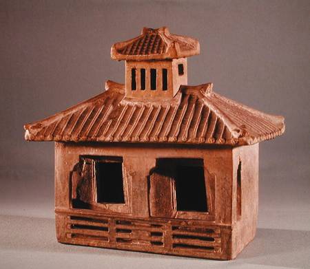 Funerary model of a house, Han Dynasty (206 BC-AD 220) à Ecole chinoise