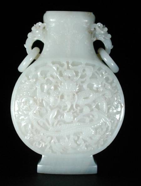 Imperial moon flask, Qianlong à Ecole chinoise