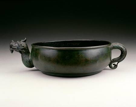 Pouring vessel with a dragon's head spout and a dragon's tail handle, Sung to early Ming dynasty à Ecole chinoise