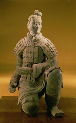 Kneeling archer from the Terracotta Army, 210 BC (terracotta)