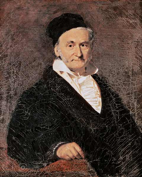 Gauss , Portrait à Christian Albrecht Jensen