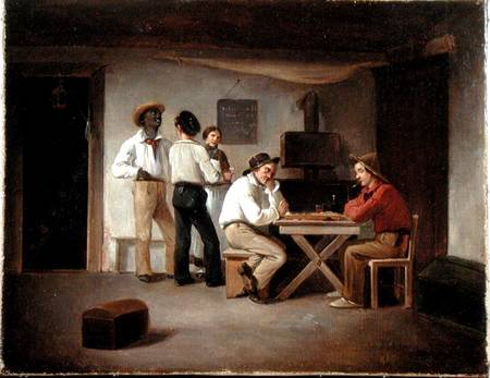 Sailors Playing a Board Game in a Tavern à Christian Andreas Schleisner