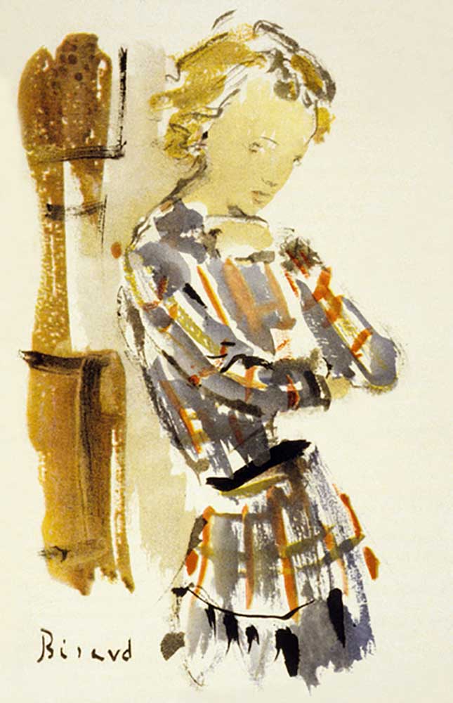 Illustration from "Lecole des Femmes" by Andre Gide, 1948 à Christian Berard