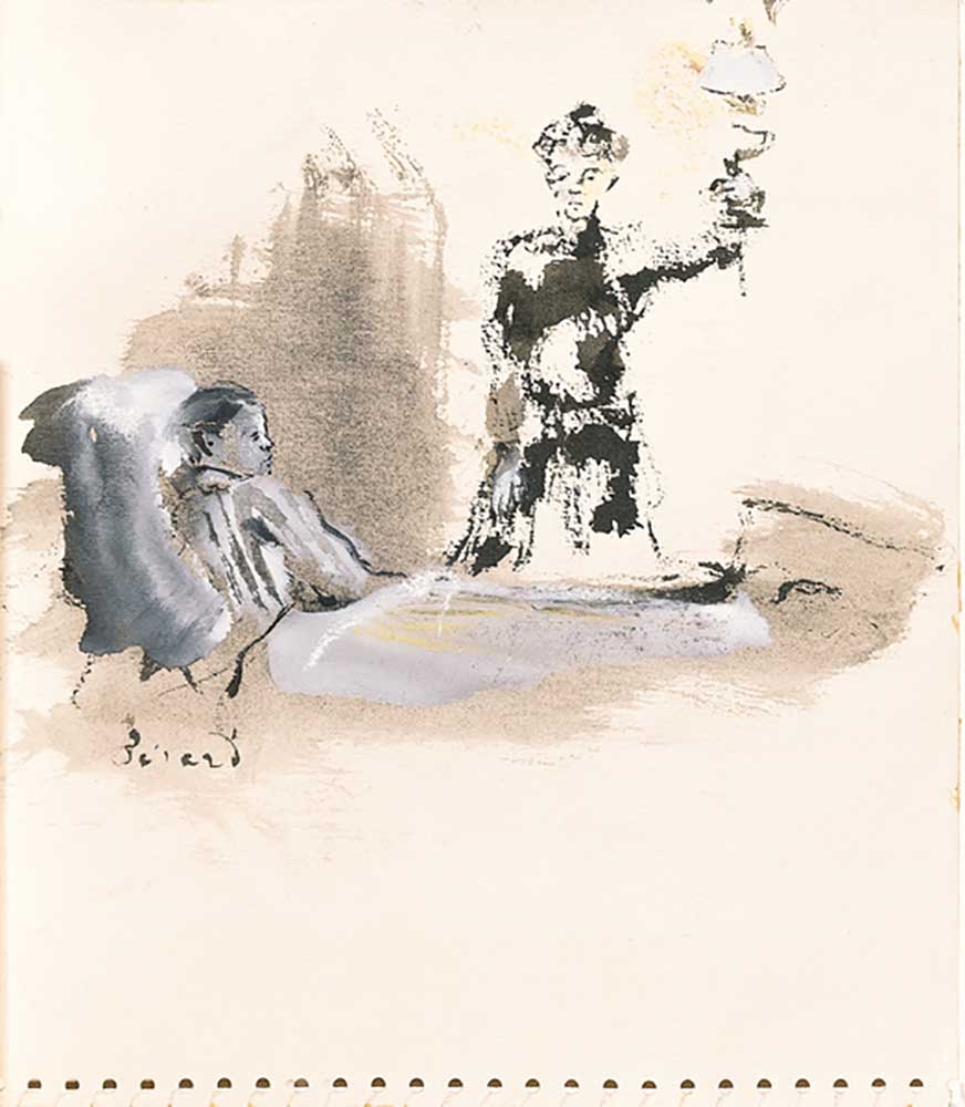 Illustration from One Thousand Regrets, by Elsa Triolet, 1947 à Christian Berard
