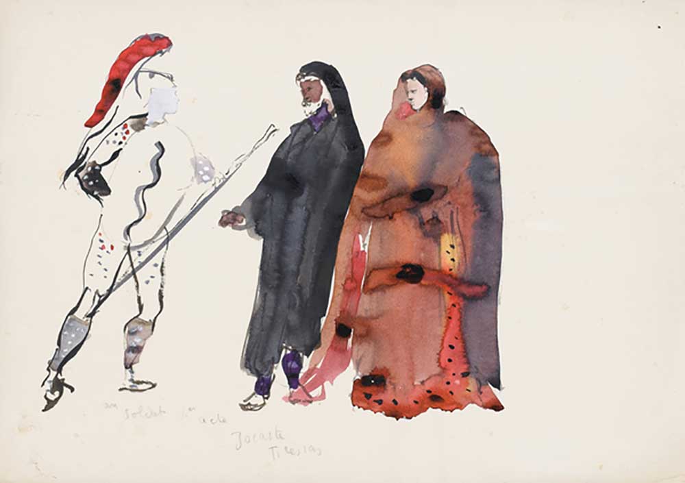 Costume designs for Machine Infernale by Jean Cocteau, 1934 à Christian Berard