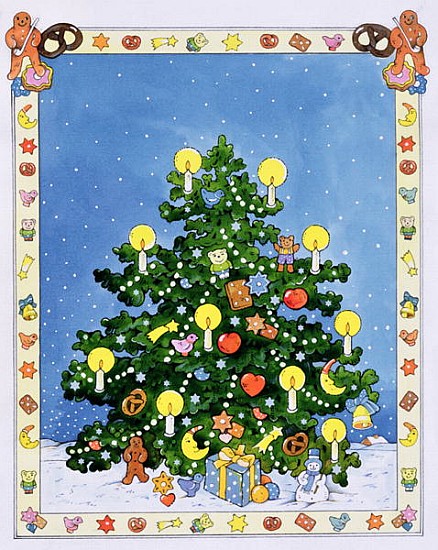 Christmas Tree (w/c on paper)  à Christian  Kaempf