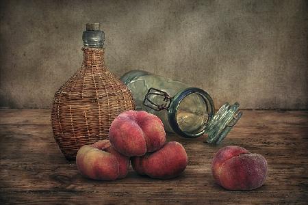 Still Life With Peaches