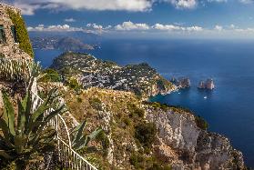 View from Monte Solaro to Capri