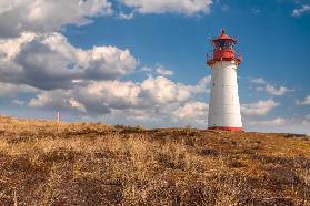 List-West lighthouse in the Ellenbogen Peninsula nature reserve
