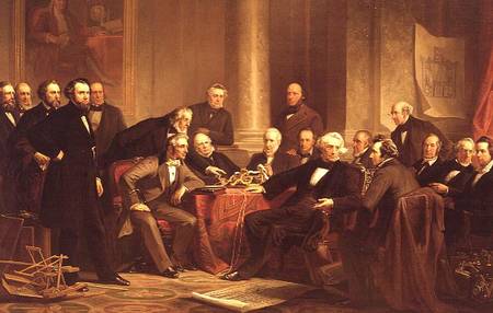 Men of Progress: group portrait of the great American inventors of the Victorian Age à Christian Schussele