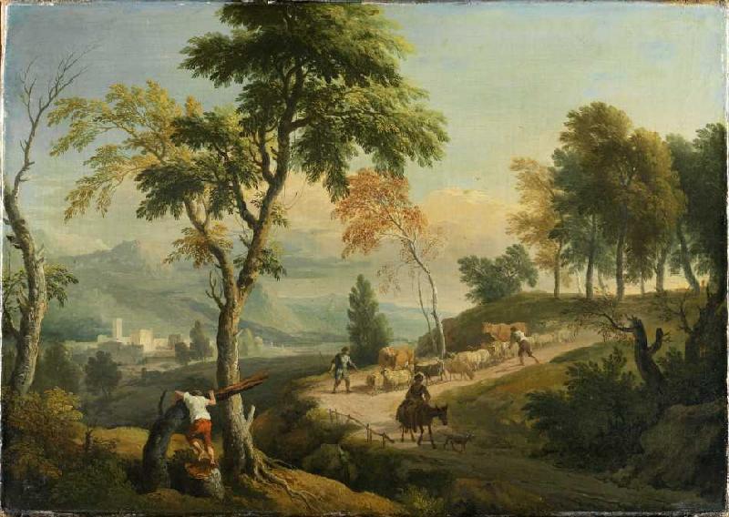 Südliche Landschaft à Christian Wilhelm Ernst Dietrich