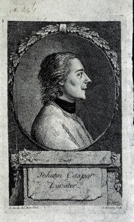 Portrait of the poet and physiognomist Johann Kaspar Lavater (1741-1801) à Christian Bernhard Rode