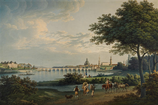 View of Dresden à Christian Gottlieb Hammer