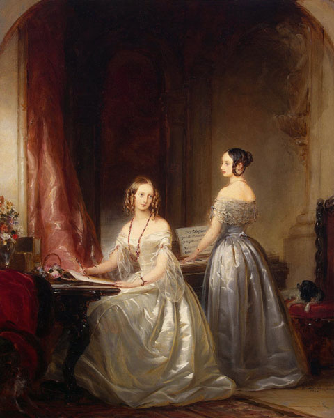 Grand Duchesses Alexandra Nikolaevna of Russia (1825-1844) and Olga Nikolaevna of Russia (1822-1892) à Christina Robertson