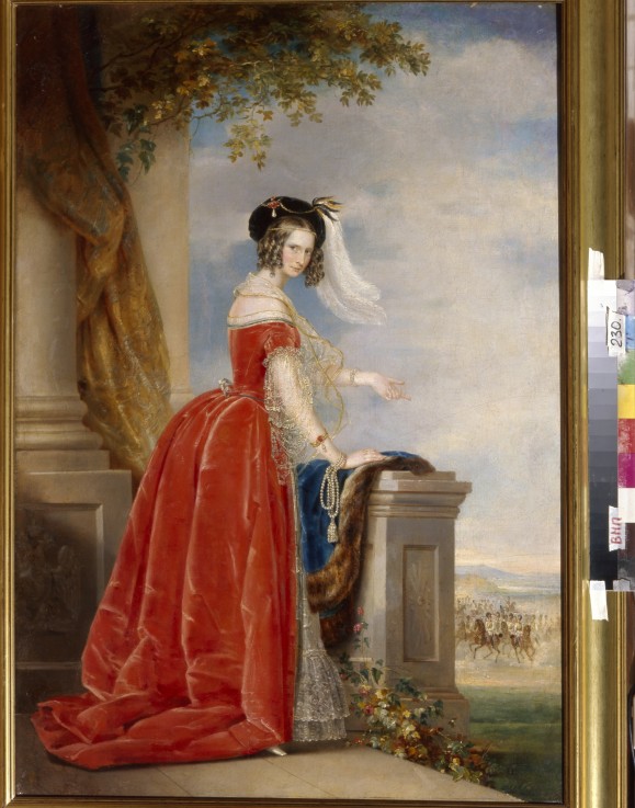 Portrait of Empress Alexandra Fyodorovna (Charlotte of Prussia), Emperor's Nicholas I wife (1798-186 à Christina Robertson