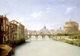 View of the Ponte and Castel Sant'Angelo in Rome