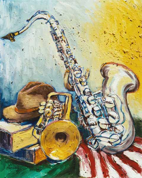 Arrangement avec un saxophone à Christoph Menschel