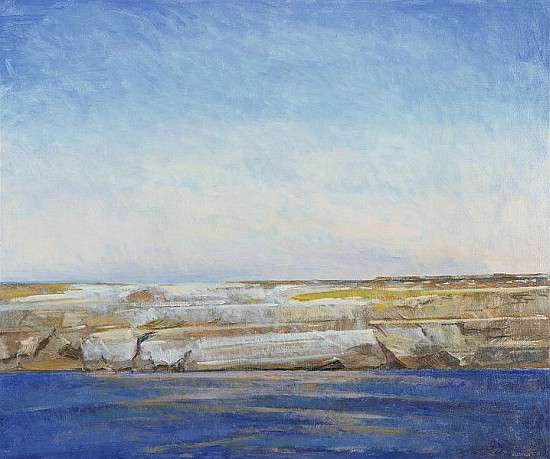 Coastline, Gozo (oil on canvas)  à Christopher  Glanville