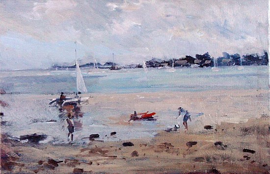 Water''s Edge - Morbihan (oil on canvas)  à Christopher  Glanville