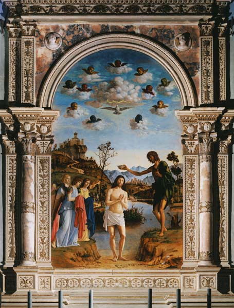 The Baptism of Christ à Giovanni Battista Cima da Conegliano