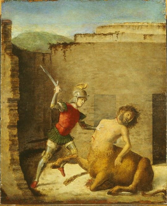 Theseus Slaying Minotaur à Giovanni Battista Cima da Conegliano