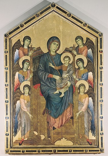 The Virgin and Child in Majesty surrounded by Six Angels, c.1270 à giovanni Cimabue