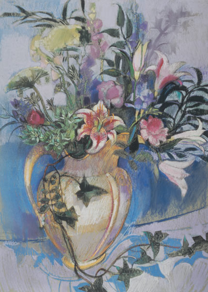 Spring Flowers (pastel on paper)  à Claire  Spencer