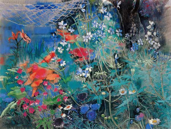 Summer Garden (pastel on paper)  à Claire  Spencer