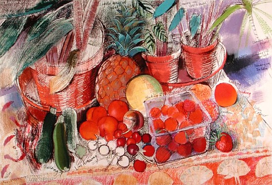 Summer Fruits (pastel on paper)  à Claire  Spencer