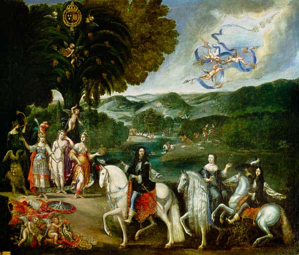 Allegory of the Marriage of Louis XIV (1638-1715) à Claude Deruet