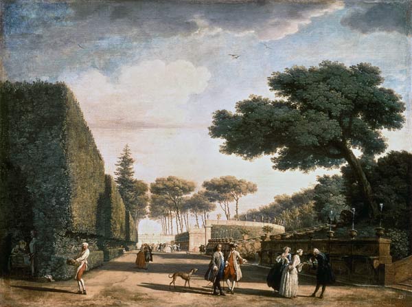 View in the Park of Villa Pamphili à Claude Joseph Vernet
