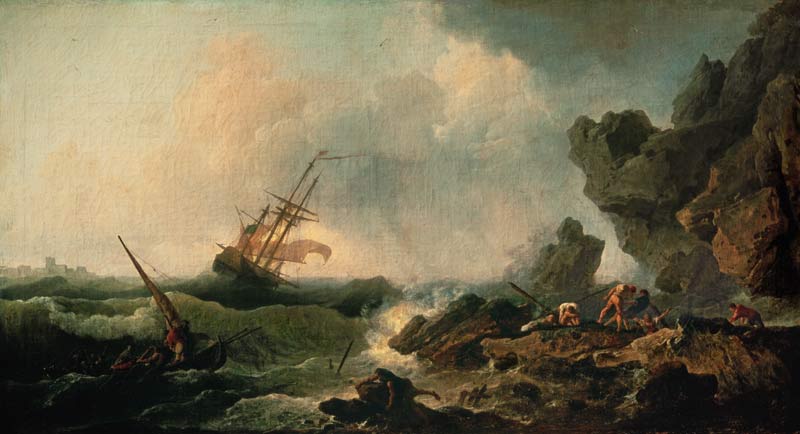Storm at the Sea à Claude Joseph Vernet
