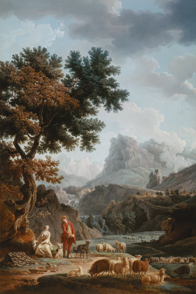 The Alpine Shepherdess à Claude Joseph Vernet