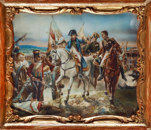 Napoleon at the Battle of Friedland à Claude Joseph Vernet