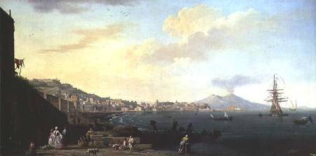 View of Naples with Vesuvius in the Background (pair of 71567) à Claude Joseph Vernet
