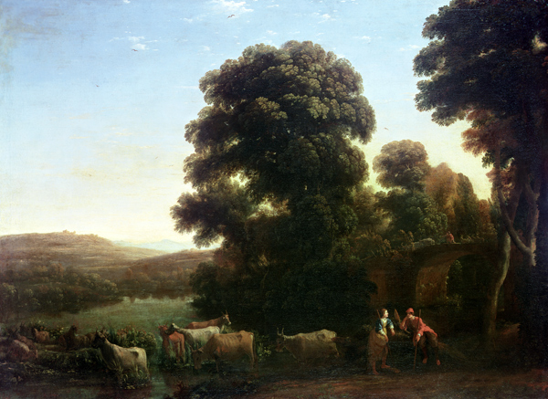 A Pastoral Landscape à Claude Lorrain