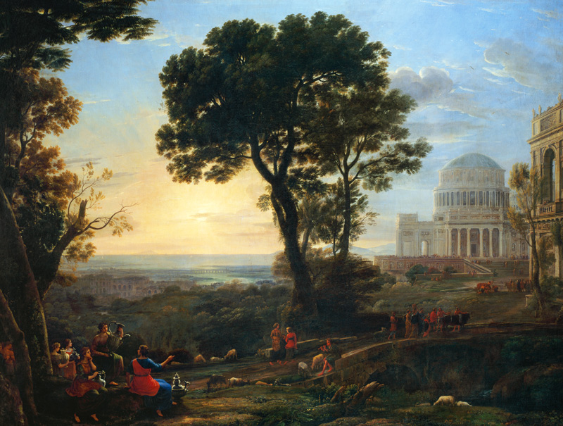 The sacrifice to Apollo in Delos à Claude Lorrain