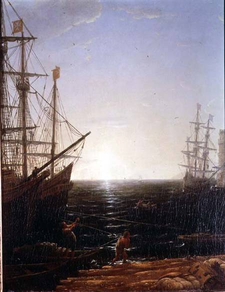 Harbour Scene (detail) à Claude Lorrain