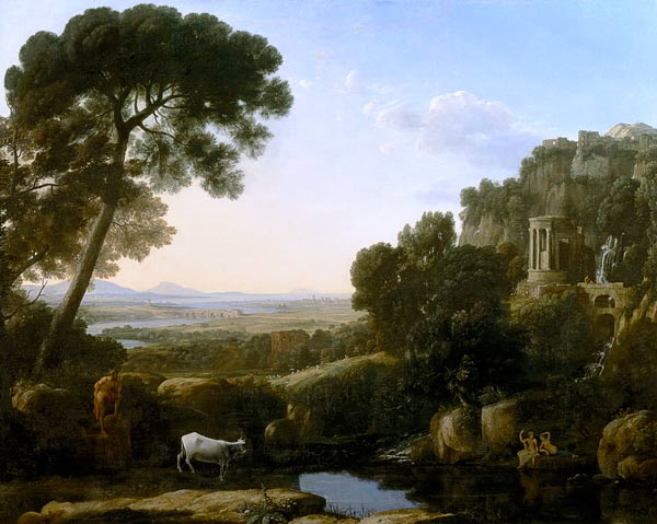 A Sunset or Landscape with Argus Guarding Io à Claude Lorrain