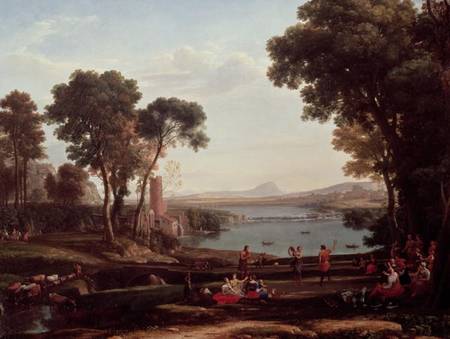 Landscape with the Marriage of Isaac and Rebekah (The Mill) à Claude Lorrain