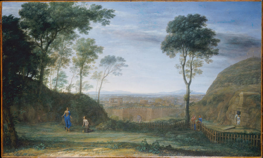 Christ Appears in front of Mary Magdalene (Noli me tangere) à Claude Lorrain