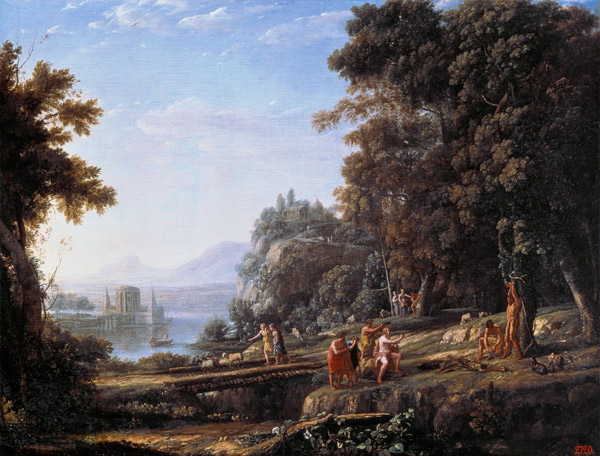 Paysage avec Apollo et Marsyas à Claude Lorrain