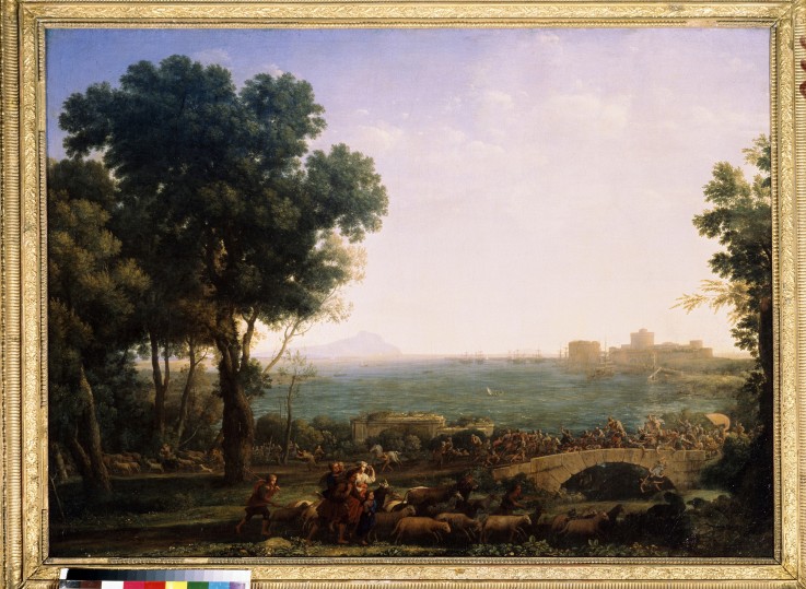Battle on the Bridge (Battle between Emperors Maxentius and Constantine) à Claude Lorrain