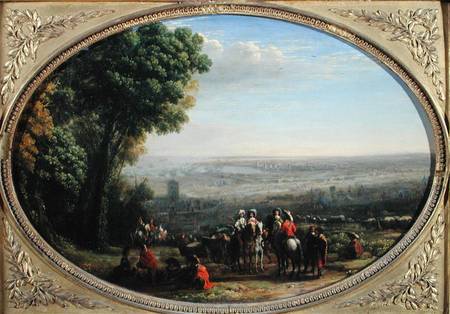 The Siege of La Rochelle by Louis XIII (1601-43) October 1628 à Claude Lorrain