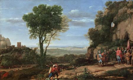 Paysage avec David et les trois Heroen 1658