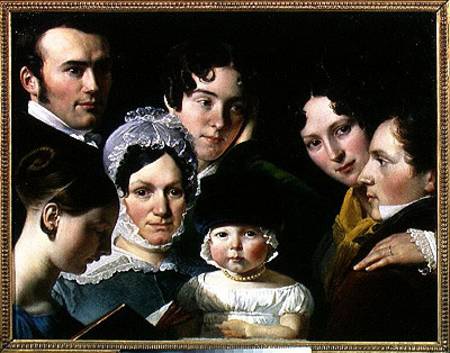 The Dubufe Family in 1820 à Claude-Marie Dubufe