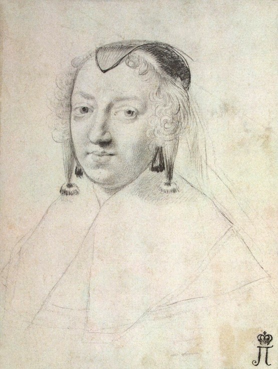 Portrait of Anne of Austria (1601-1666) à Claude Mellan